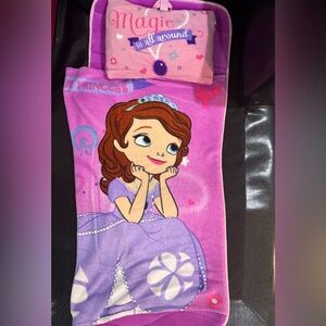 Purple Princess Kids Sleeping Bag. Sofia The First Princess